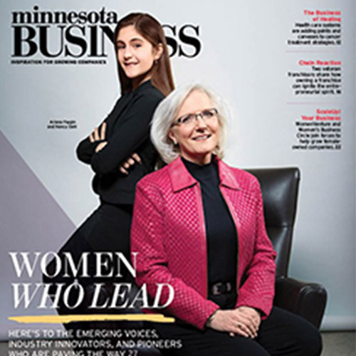 Cover of the MN Business Magazine that features Nancy M. Dahl